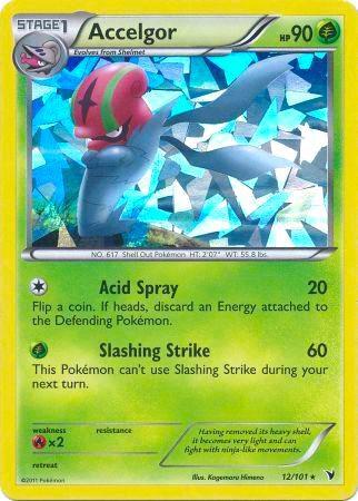 Accelgor - 12/101 (Cracked Ice Holo) 012/101 from Deck Exclusives
