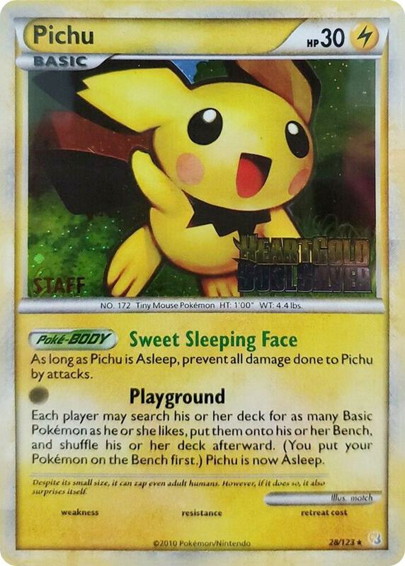 Pichu - 28/123 (Prerelease) [Staff] 28/123 from Nintendo Promos