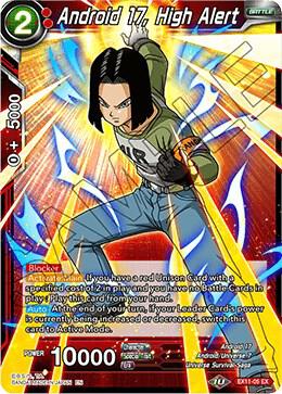 Android 17, High Alert #EX11-05 — Expansion Deck Box Set 11: Universe 7 Unison