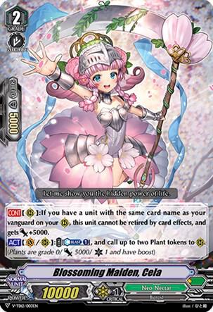 Blossoming Maiden, Cela (RRR Foil)
