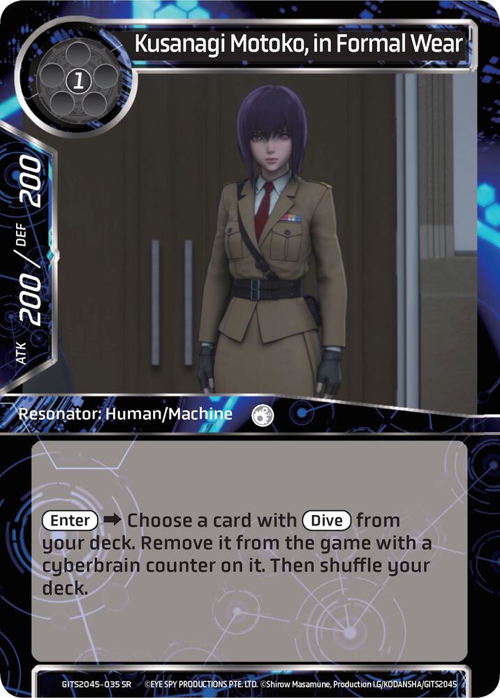 Kusanagi Motoko, in Formal Wear