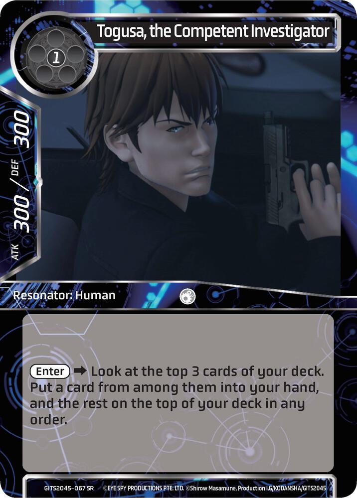 Togusa, the Competent Investigator