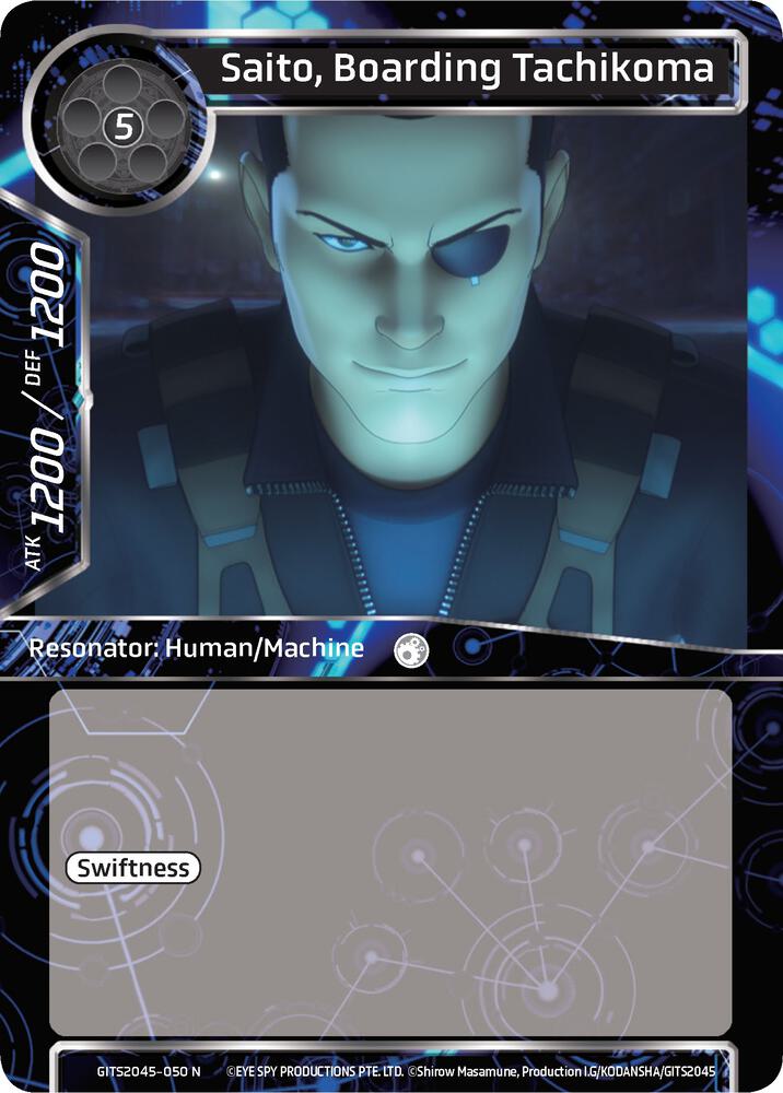 Saito, Boarding Tachikoma