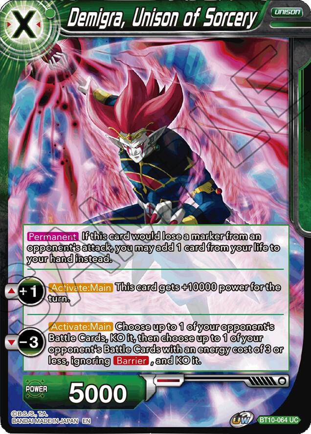 Demigra, Unison of Sorcery #BT10-064 — Rise of the Unison Warrior