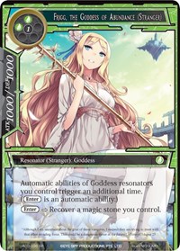 Frigg, the Goddess of Abundance (Stranger) - Force of Will Alice Origin III trading card
