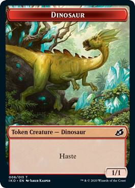 Dinosaur // Human Soldier (004) Double-Sided Token