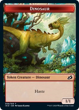 Dinosaur // Human Soldier (005) Double-Sided Token