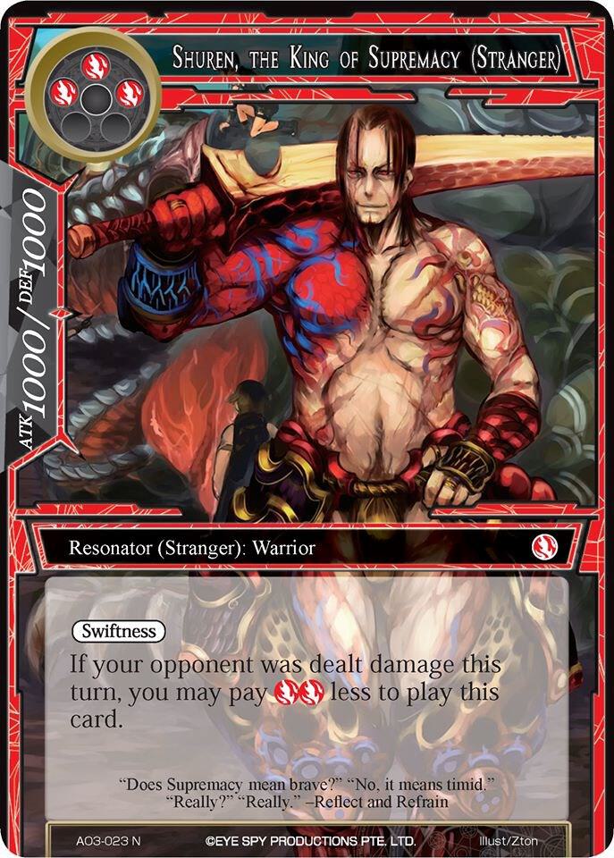 Shuren, the King of Supremacy (Stranger)