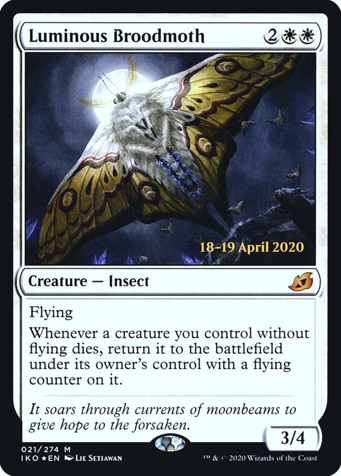 Luminous Broodmoth #21s — Ikoria: Lair of Behemoths Promos