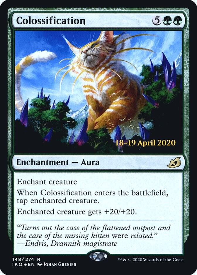 Magic: The Gathering Colossification Foil Card - IKO Bundle Promo From Ikoria Set