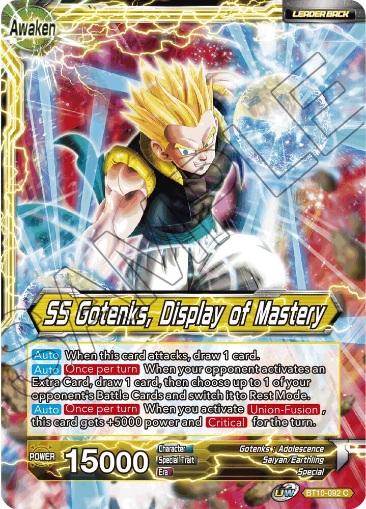 Gotenks // SS Gotenks, Display of Mastery - Rise of the Unison