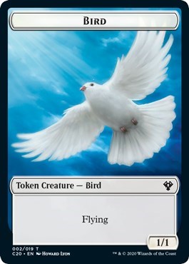 Bird // Dinosaur Cat Double-Sided Token
