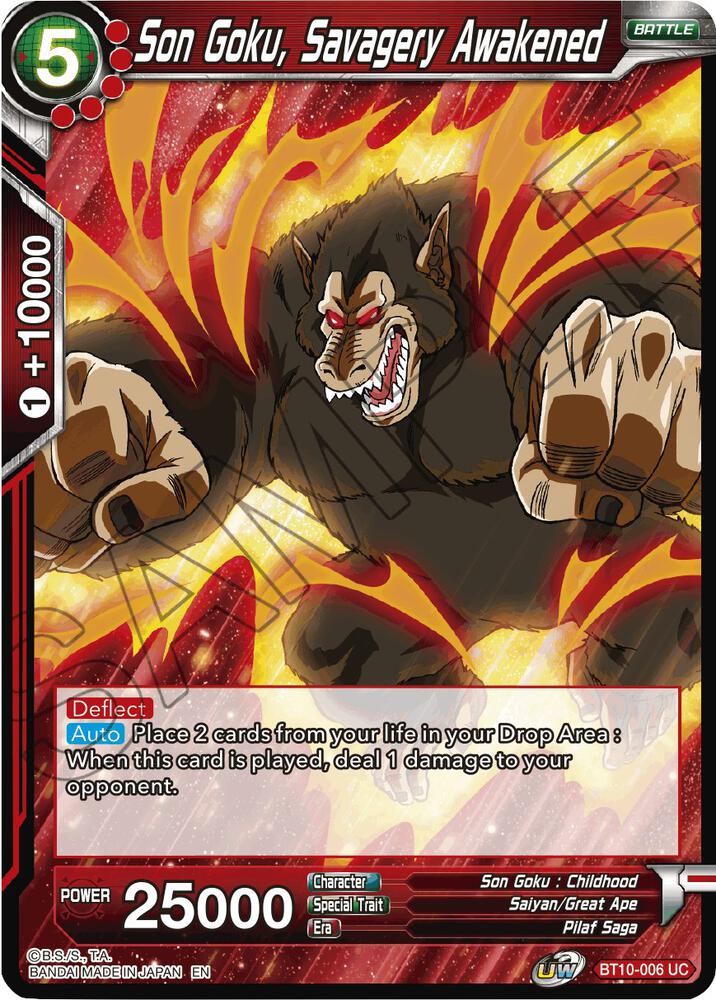 Son Goku, Savagery Awakened #BT10-006 — Rise of the Unison Warrior