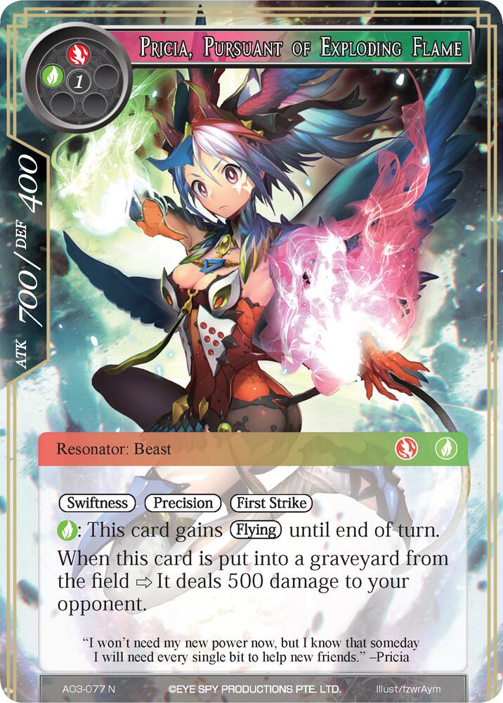Pricia, Pursuant of Exploding Flame - Alice Origin III - Force of