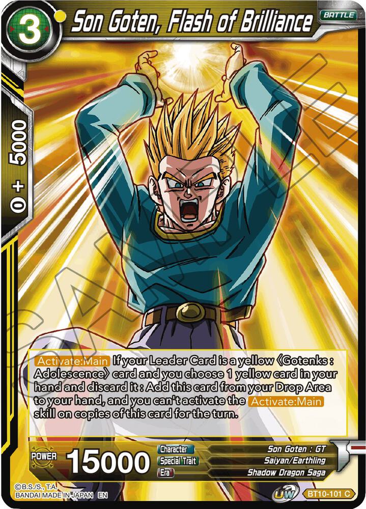 Son Goten, Flash of Brilliance #BT10-101 — Rise of the Unison Warrior