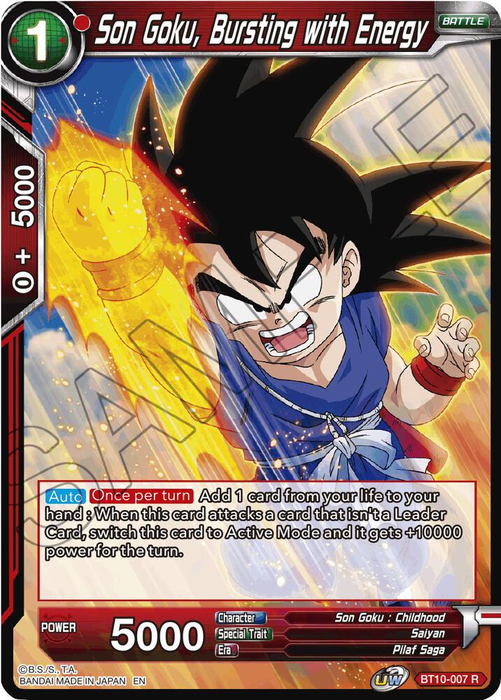 Son Goku, Bursting with Energy #BT10-007 — Rise of the Unison Warrior