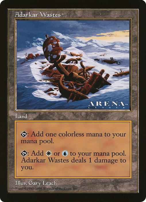 Adarkar Wastes (Arena League) - Oversize Cards - Magic: The
