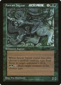Aswan Jaguar (MicroProse) - Oversize Cards - Magic: The Gathering card