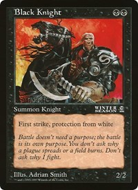 Black Knight (Arena League) - Oversize Cards - Magic: The Gathering card