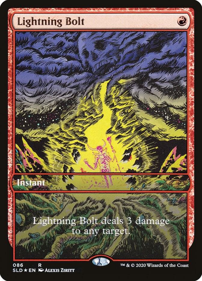 MTG 稲妻/Lightning Bolt Foil Secret Lair ⑦ MTG 稲妻/Lightning Bolt Foil Secret Lair ⑦ MTG Lightning