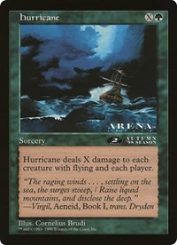 Hurricane (2nd Place) (Arena League) - Oversize Cards - Magic: The Gathering card