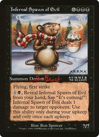 Infernal Spawn of Evil (Arena League) - Oversize Cards - Magic: The Gathering card