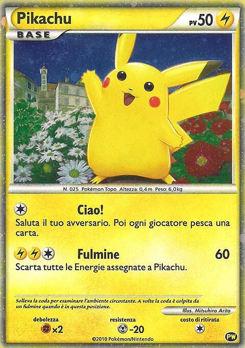 Pikachu (Italian) PW 2 from Pikachu World Collection Promos
