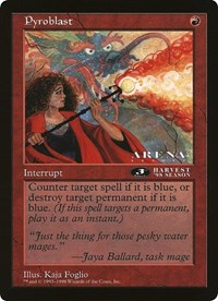 Pyroblast (3rd Place) (Arena League) - Oversize Cards - Magic: The Gathering card
