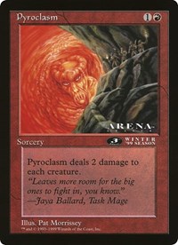 Pyroclasm (3rd Place) (Arena League) - Oversize Cards - Magic: The Gathering card