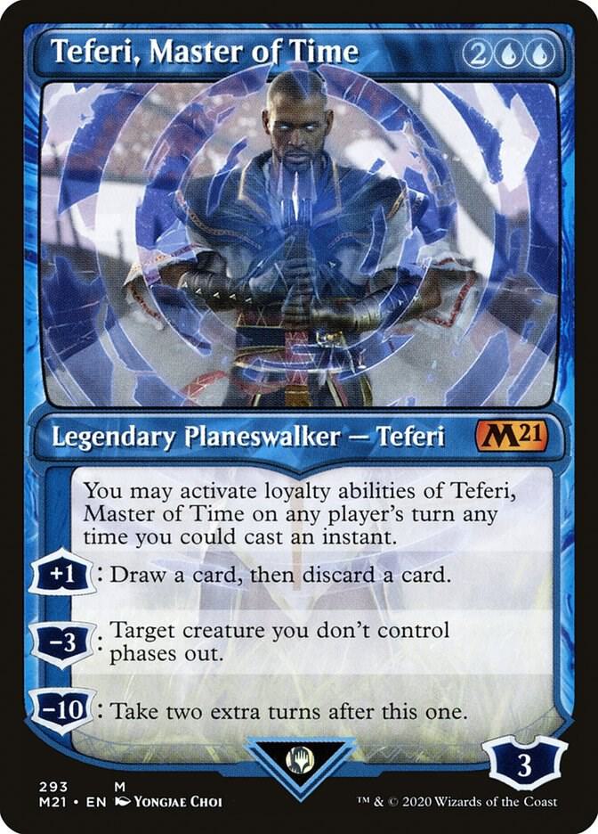 Teferi, Master of Time (Showcase) (293) - Core Set 2021 - Magic
