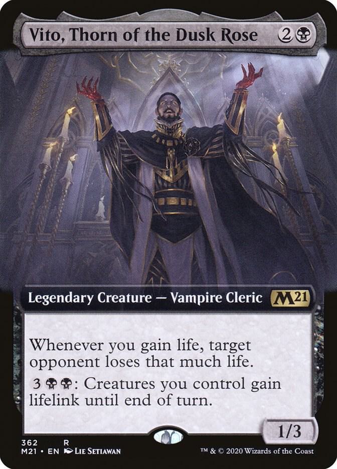Vito, Thorn of the Dusk Rose (Extended Art) - Core Set 2021