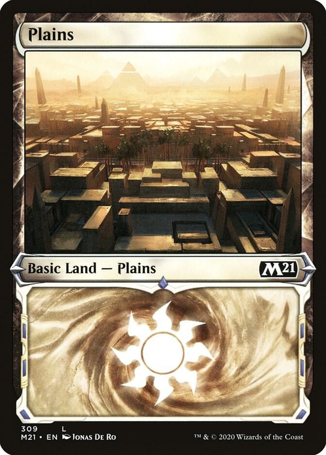 Plains (Showcase) - Core Set 2021 - Magic: The Gathering