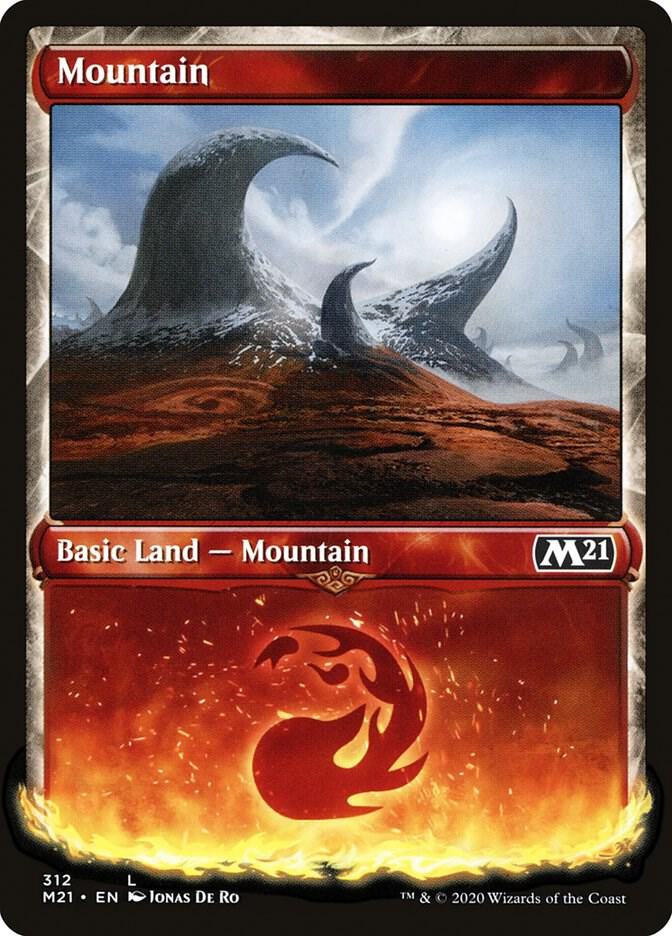 Mountain (Showcase) - Core Set 2021 - Magic: The Gathering