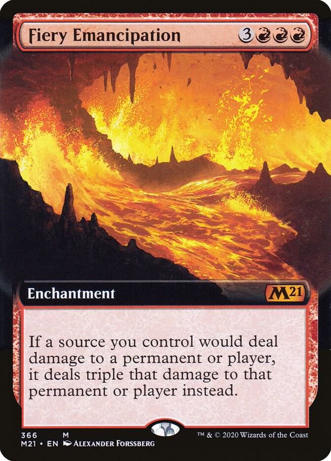 Fiery Emancipation (Extended Art) - Core Set 2021 - Magic: The
