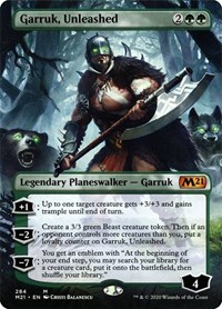 Garruk, Unleashed (Borderless) - Core Set 2021 - Magic: The Gathering card