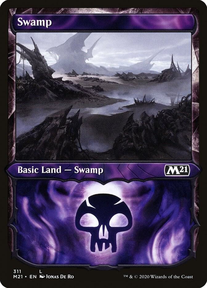 Swamp (Showcase) - Core Set 2021 - Magic: The Gathering