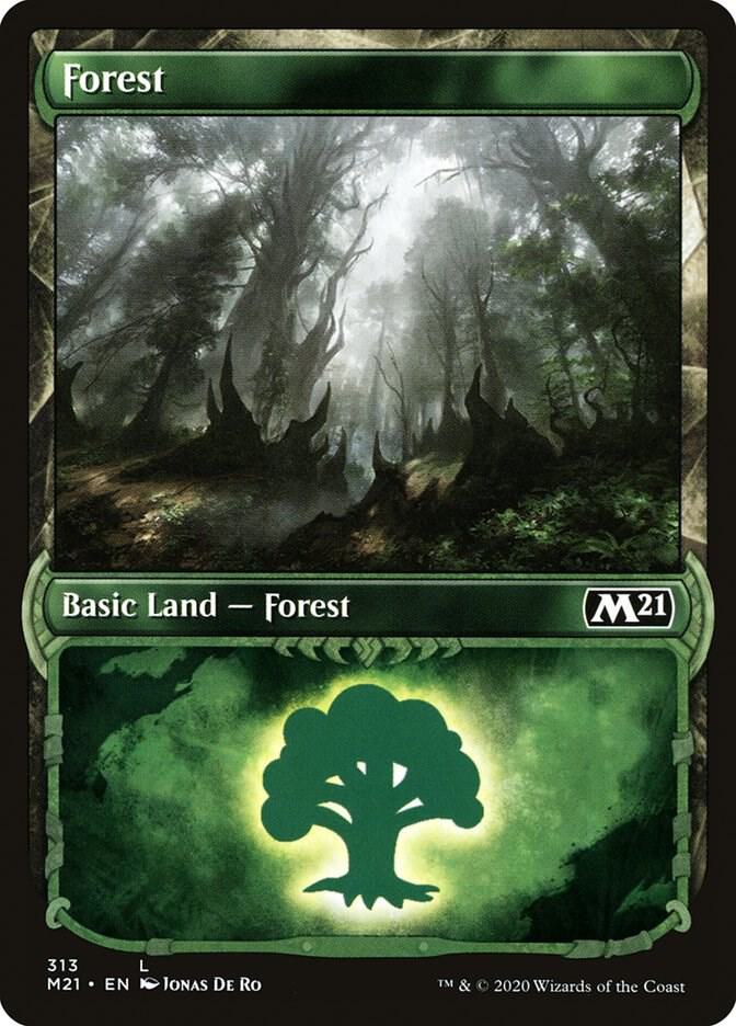Forest (Showcase) - Core Set 2021 - Magic: The Gathering