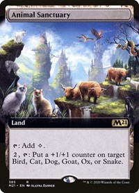Animal Sanctuary (Extended Art) - Core Set 2021 - Magic: The Gathering card