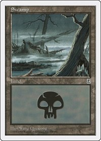 Swamp (174) - Portal Three Kingdoms - Magic: The Gathering card
