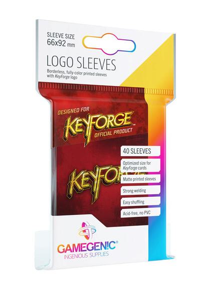 GameGenic KeyForge Logo Sleeves - Red (40-Pack) - GameGenic Card Sleeves - Card Sleeves - TCGplayer.com GameGenic KeyForge Logo Sleeves - Red (40-Pack) - GameGenic Card Sleeves - Card Sleeves - TCGplayer.com