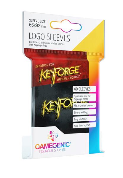 keyforge card sleeve size Ryker: Black Matte Standard Sleeves Card Sleeves are a sheath for playing cards KeyForge: Logo Sleeves - Black