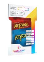 keyforge card sleeves KeyForge: Logo 150 plastic card sleeves to protect your deck from monster viscera and other annoyances. KeyForge Logo Card Sleeves: Black