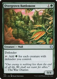 Overgrown Battlement - Jumpstart - Magic: The Gathering card
