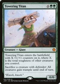 Towering Titan - Jumpstart - Magic: The Gathering card