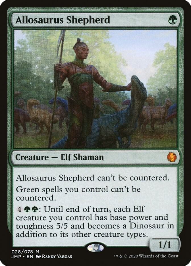 mtg Allosaurus Shepherd/アロサウルス飼い　エラーカード Allosaurus Shepherd - Jumpstart - Magic: The Gathering