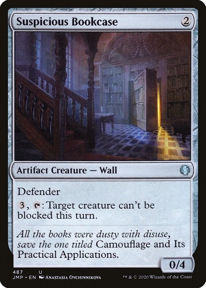Suspicious Bookcase 487 card