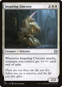 Inspiring Unicorn - Jumpstart - Magic: The Gathering card