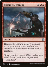 Homing Lightning - Jumpstart - Magic: The Gathering card