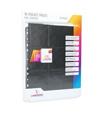 GameGenic 18-Pocket Pages Side-Loading - Black (10-Pack) from GameGenic Protective Pages Pokemon card image