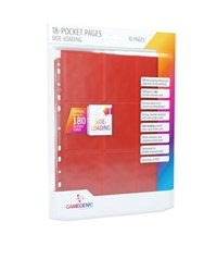 GameGenic 18-Pocket Pages Side-Loading - Red (10-Pack) from GameGenic Protective Pages Pokemon card image